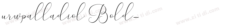 urwpalladiol Bold字体转换